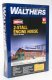 2-Stall Enginehouse -- Kit - 12-3/4 x 7 x 5-1/4′ 31.8 x 17.5 x 13.1cm - Holds Locos To 11-5, HO, Walthers Cornerstone 3007