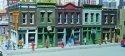 Merchant`s Row I -- Kit - 11 x 5 x 4` 27.9 x 12.7 x 10.2cm, HO, Walthers Cornerstone 3028