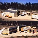 Walton and Sons Lumber Company -- Kit - Main Building: 9 x 9 x 4-1/2′ Office: 3 x 4-1/2 x 2-, HO, Walthers Cornerstone 3057