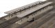 Butterfly Style Station Platform Shelter -- Kit - pkg(4) Each Section: 11 x 2-1/8 x 2-1/4′ , HO, Walthers Cornerstone 3175