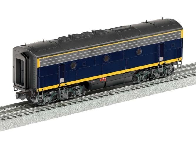 EMD F3B Unpowered - 3-Rail - Legacy Sound, SuperBass & Control -- Santa Fe 201B (blue, yellow), O, Lionel 2633199
