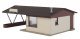 Vintage Motor Hotel with Office and Restaurant -- Kit, HO, Walthers Cornerstone 3487