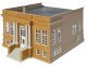 Public Library -- Kit - 8-1/2 x 6-1/2 x 4-3/4′ 21.5 x 16.5 x 12cm, HO, Walthers Cornerstone 3493
