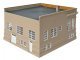 Public Library -- Kit - 8-1/2 x 6-1/2 x 4-3/4′ 21.5 x 16.5 x 12cm, HO, Walthers Cornerstone 3493