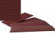 Brick Sheet - 4 x 9-3/4′ 10.1 x 24.7cm pkg(4) -- Dark Red, HO, Walthers Cornerstone 3523