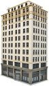 Ashmore Hotel -- Kit - 8-5/8 x 4-7/16 x 13-7/8′ 21.9 x 11.2 x 35.3cm, HO, Walthers Cornerstone 3764