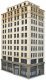 Ashmore Hotel -- Kit - 8-5/8 x 4-7/16 x 13-7/8′ 21.9 x 11.2 x 35.3cm, HO, Walthers Cornerstone 3764