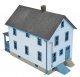 Two-Story Frame House -- Kit - 5 x 2-1/2 x 4-1/16′ 12.7 x 6.3 x 10.3cm, HO, Walthers Cornerstone 3786