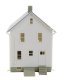 Two-Story Frame House -- Kit - 5 x 2-1/2 x 4-1/16′ 12.7 x 6.3 x 10.3cm, HO, Walthers Cornerstone 3786
