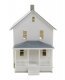 Two-Story Frame House -- Kit - 5 x 2-1/2 x 4-1/16′ 12.7 x 6.3 x 10.3cm, HO, Walthers Cornerstone 3786