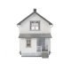 Company House pkg(2) -- Kit - Each: 6-7/16 x 2-13/16 x 3-3/4′ 16.3 x 7.1 x 9.4cm, HO, Walthers Cornerstone 3790
