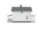 Company House pkg(2) -- Kit - Each: 6-7/16 x 2-13/16 x 3-3/4′ 16.3 x 7.1 x 9.4cm, HO, Walthers Cornerstone 3790