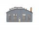 State Line Farm Supply -- Kit: 3-1/4 x 4-1/4 x 1-7/8` Ramp: 1-3/16 x 4-7/8`, N, Walthers Cornerstone 3808