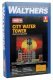 City Water Tower -- Kit - 2-3/8 x 2-3/8 x 7′ 6 x 6 x 17.7cm, N, Walthers Cornerstone 3815