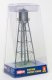 Vintage Water Tower -- Assembled - Silver - 2-3/8 x 2-3/8 x 7′ 6 x 6 x 17.7cm, N, Walthers Cornerstone 3833