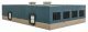 Modern Steel Warehouse -- Kit - 10-1/2 x 6-5/16 x 2-13/64′ 26.7 x 16 x 5.6cm, N, Walthers Cornerstone 3855