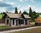 Golden Valley Depot -- Kit - 4 x 2-1/8 x 2′ 10.1 x 5.3 x 5cm, N, Walthers Cornerstone 3894