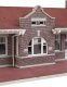 Brick Mission-Style Santa Fe Depot -- Kit - 11-5/16 x 6-7/16 x 3-3/4′ 28.7 x 16.3 x 9.5cm, HO, Walthers Cornerstone 4055