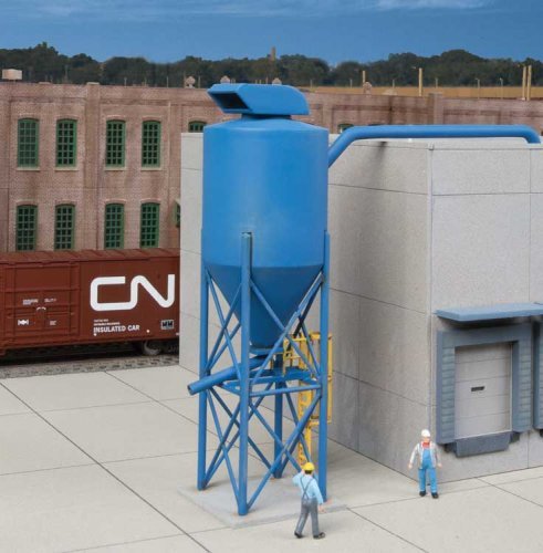 Particulate Dust Cyclone - Modern Industrial Park -- Kit - 1-5/8 x 1-5/8 x 5-3/16′ 4.1 x 4., HO, Walthers Cornerstone 4087