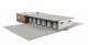 Cross-Dock Truck Facility -- Kit - 16-5/16 x 19-3/16 x 3-1/8′ 41.4 x 48.7 x 7.9cm, HO, Walthers Cornerstone 4131