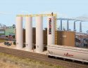Plastic Pellet Plant Background Building -- Kit, HO, Walthers Cornerstone 4146