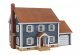 Colonial House -- Kit - 6-3/4 x 5 x 4-3/4′ 17.1 x 12.7 x 12cm, HO, Walthers Cornerstone 4153