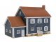Colonial House -- Kit - 6-3/4 x 5 x 4-3/4′ 17.1 x 12.7 x 12cm, HO, Walthers Cornerstone 4153