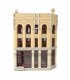 Walthers Water Street Building -- Kit - 7-3/4 x 4-3/4 x 7-1/8′ 19.4 x 11.9 x 17.8cm, HO, Walthers Cornerstone 4203
