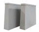 Double-Track Railroad Bridge Concrete Pier 2-Pack -- Kit 5-7/16 x 1-1/4 x 5-1/8′ 13.8 x 3.1, HO, Walthers Cornerstone 4552