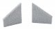 Railroad Bridge Stone Wing Walls - Resin Casting -- One Each Left & Right Approximately: 3-3, HO, Walthers Cornerstone 4586