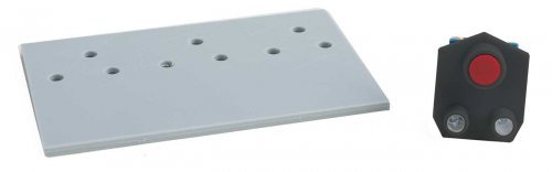 Walthers Layout Control System -- Dual LED Fascia Turnout Controller (yellow-green), All Scales, Walthers Controls 121