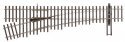 Code 70 Nickel Silver DCC Friendly Number 4 Turnout -- Left Hand, HO, WalthersTrack 70013