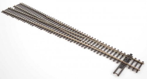 Code 83 Nickel Silver DCC-Friendly 8 Turnout -- Left Hand, HO, WalthersTrack 83019