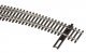 Code 83 Nickel Silver DCC-Friendly Curved Turnout - 20 and 24′ Radii -- Left Hand, HO, WalthersTrack 83061