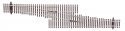Code 83 Nickel Silver DCC Friendly Number 5 Single Crossover Turnout -- Right Hand, HO, WalthersTrack 83074