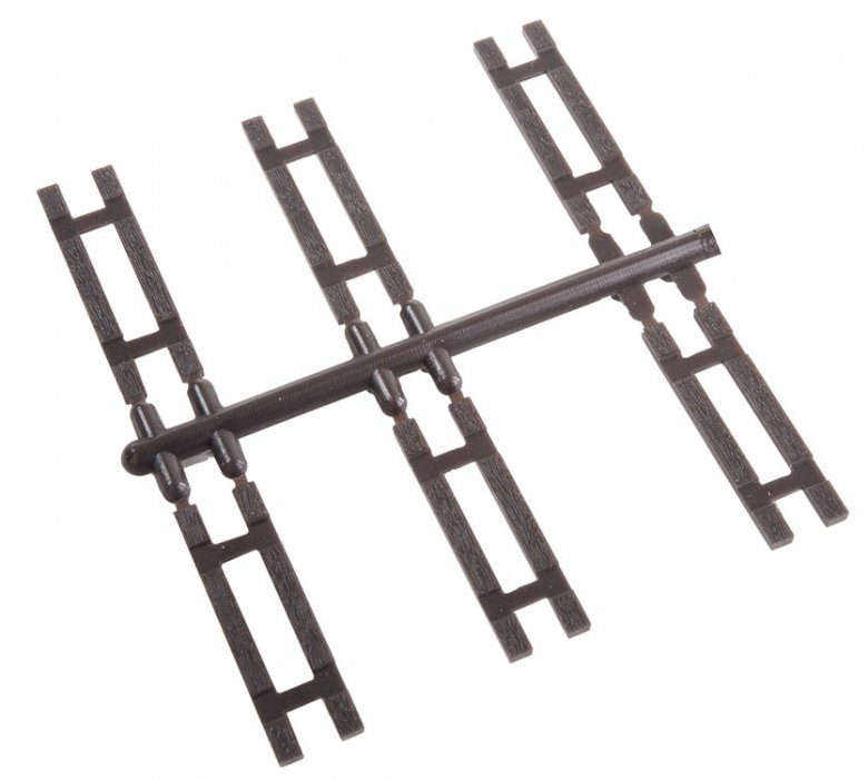 Wood Spacer Ties for Code 83 or Code 100 Track -- 24 Pairs, HO, WalthersTrack 83101