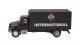 International(R) 4900 Single-Axle Box Van - Assembled -- International (black), HO, Walthers SceneMaster 11292
