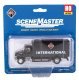 International(R) 4900 Single-Axle Box Van - Assembled -- International (black), HO, Walthers SceneMaster 11292
