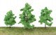 Spring Trees pkg(10) -- 3-3/8 to 5-1/2′ 8 to 14cm w/Pin Base, All Scales, Walthers SceneMaster 1183