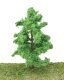 Spring Trees pkg(10) -- 3-3/8 to 5-1/2′ 8 to 14cm w/Pin Base, All Scales, Walthers SceneMaster 1183