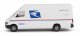 Delivery Van - Assembled -- United States Postal Service (white, blue, red ′We Deliver For , HO, Walthers SceneMaster 12208