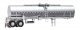 Chemical Tank Trailer - Assembled -- Painted, Unlettered, HO, Walthers SceneMaster 12352