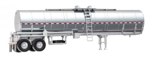 Chemical Tank Trailer - Assembled -- Painted, Unlettered, HO, Walthers SceneMaster 12352