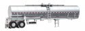 Chemical Tank Trailer - Assembled -- Painted, Unlettered, HO, Walthers SceneMaster 12352