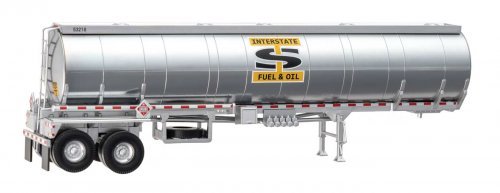 Petroleum Tank Trailer - Assembled -- Interstate Fuel & Oil, HO, Walthers SceneMaster 12357