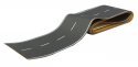 Flexible Self-Adhesive Paved Roadway -- Vintage Highway (White Dashed Centerline, White Soli, HO, Walthers SceneMaster 1250