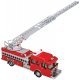 Heavy-Duty Fire Department Ladder Truck - Assembled -- Red, HO, Walthers SceneMaster 13801