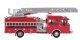 Heavy-Duty Fire Department Ladder Truck - Assembled -- Red, HO, Walthers SceneMaster 13801