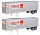 Flexi-Van 40′ Trailer 2-Pack - Assembled -- Soo Line (Intermodal Service placard end doors), HO, Walthers SceneMaster 2613