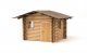 Forest Cabin -- Laser-Cut Wood Kit - 2-1/2 x 2 x 1-1/2′ 6.5 x 5.1 x 4cm, HO, Walthers SceneMaster 4113